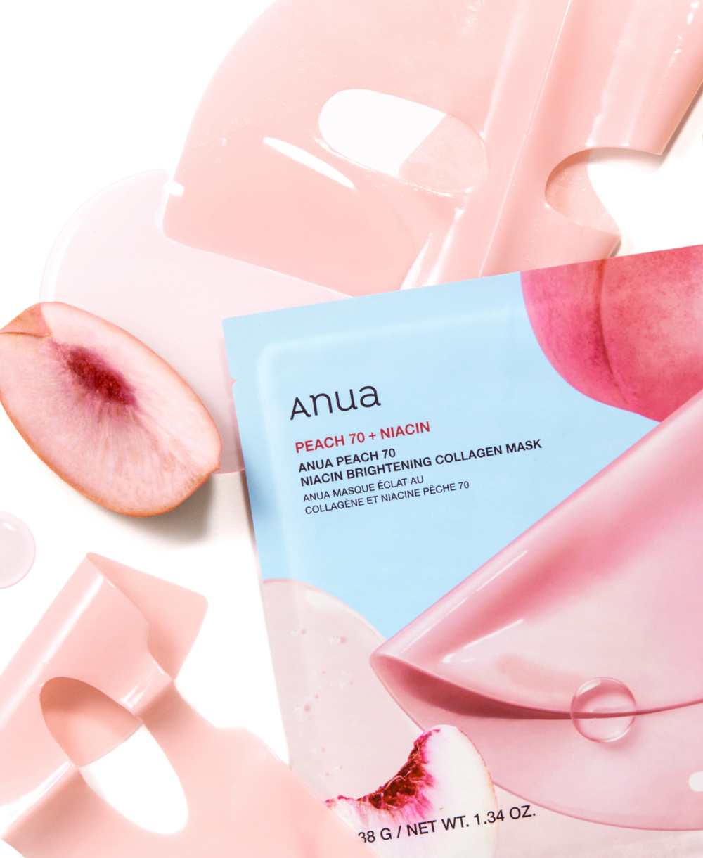 Hidrogelinė veido kaukė "Peach 70% Niacin Brightening Collagen Mask"