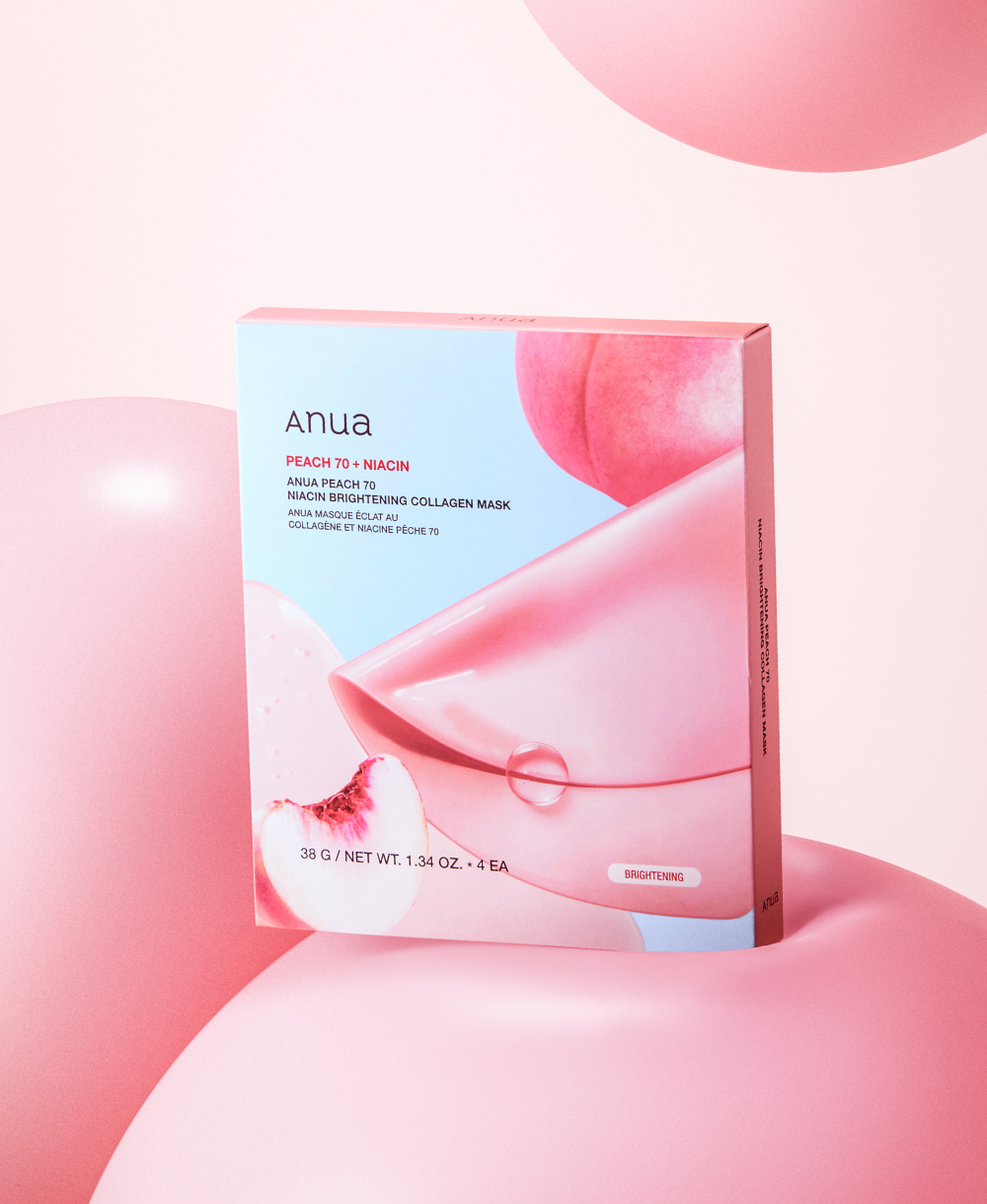 Hidrogelinė veido kaukė "Peach 70% Niacin Brightening Collagen Mask"