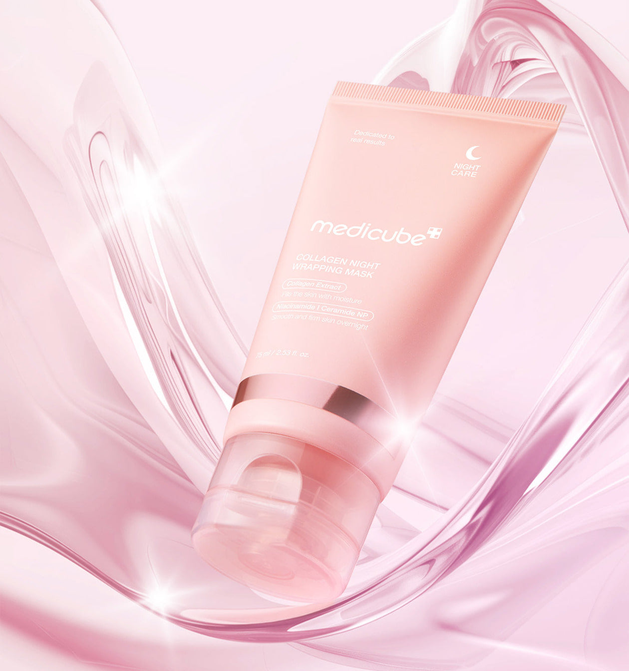 Stangrinamoji naktinė veido kaukė su kolagenu "Collagen Night Wrapping Mask", 75 ml