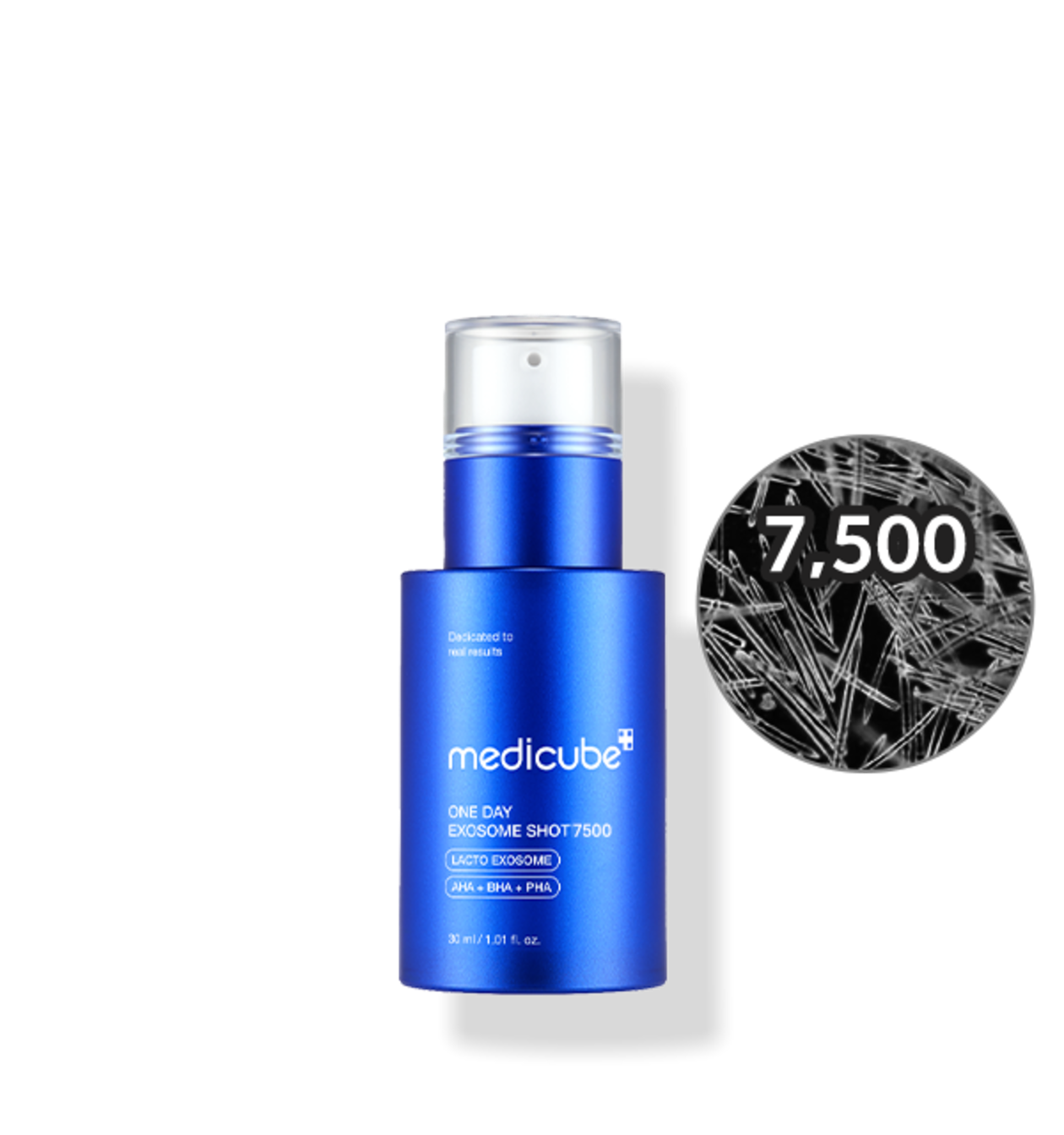 Poras sutraukiantis veido serumas su mikroadatėlėmis "One Day Exosome Shot Pore Ampoule 7500", 30 ml