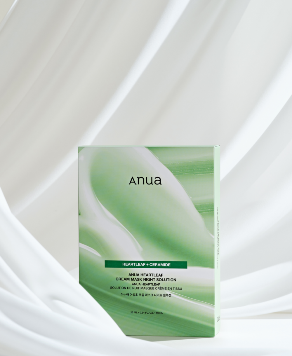 Naktinė lakštinė veido kaukė "Heartleaf Cream Mask Night Solution"