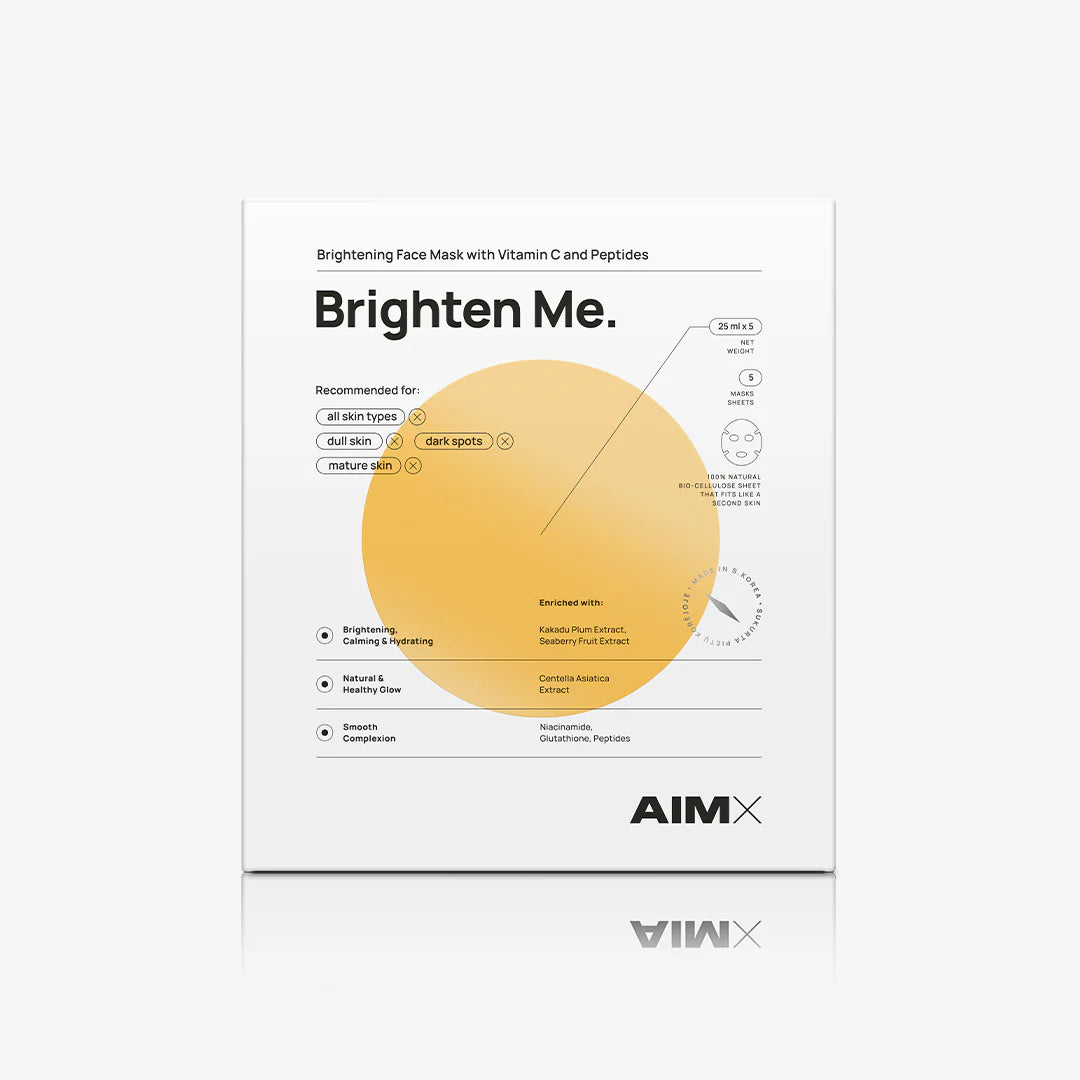 Lakštinių veido kaukių rinkinys "BRIGHTEN ME", 5 vnt.