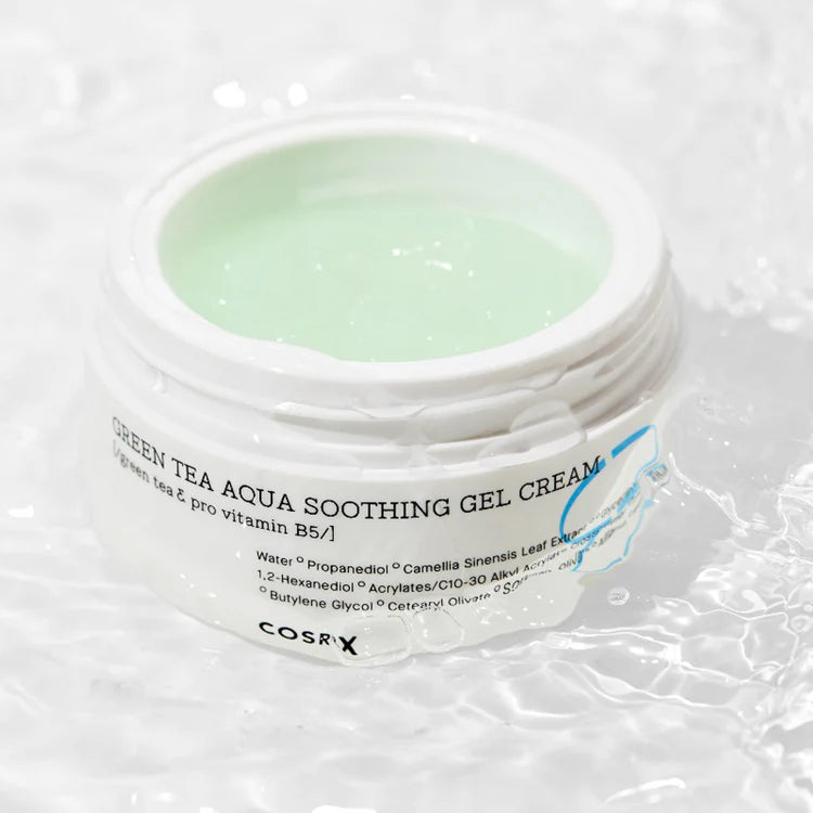 Drėkinamasis veido kremas su žaliosios arbatos ekstraktu "Hydrium Green Tea Aqua Soothing Gel Cream", 50 ml