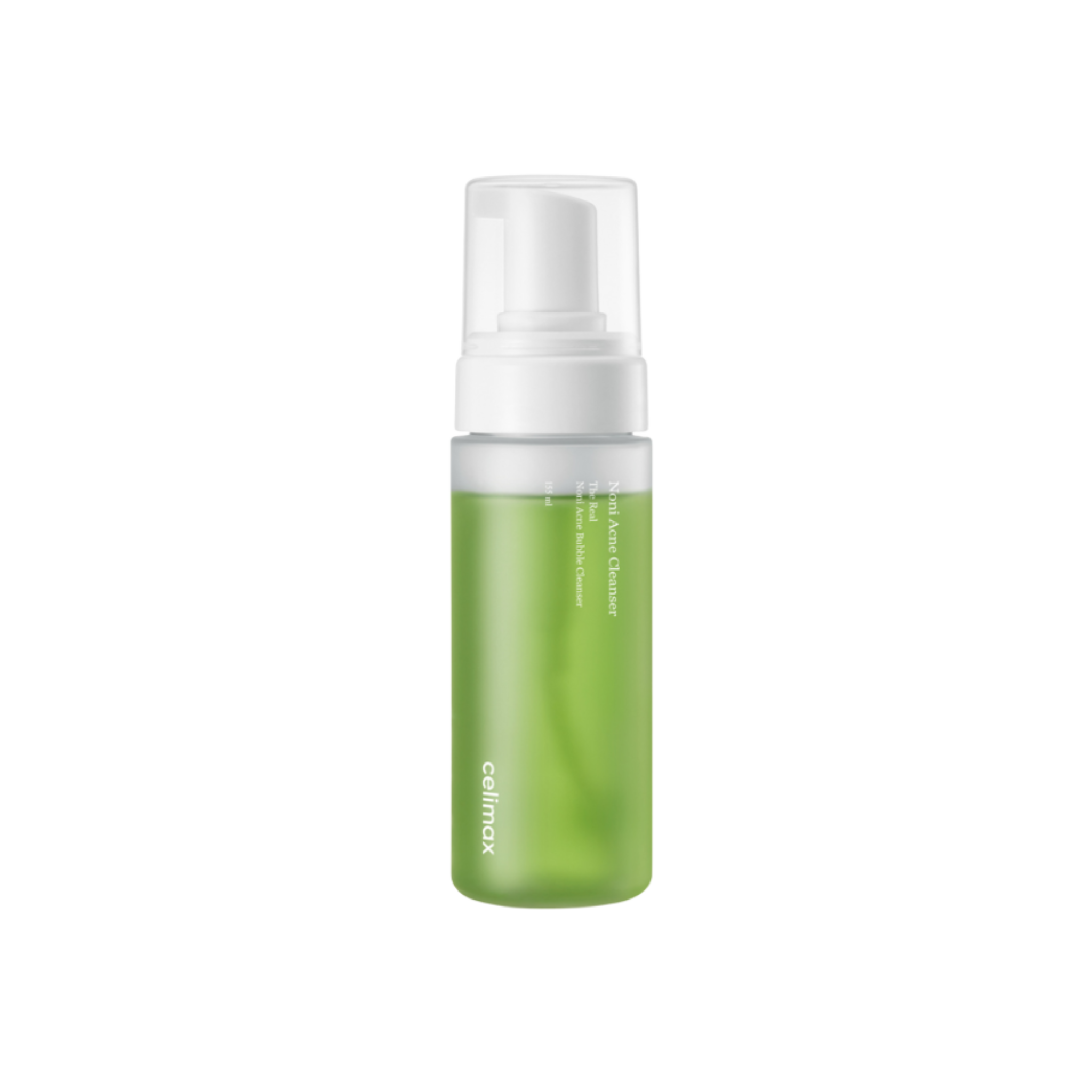 Švelnus rūgštinis veido prausiklis "The Real Noni Acne Bubble Cleanser", 155 ml