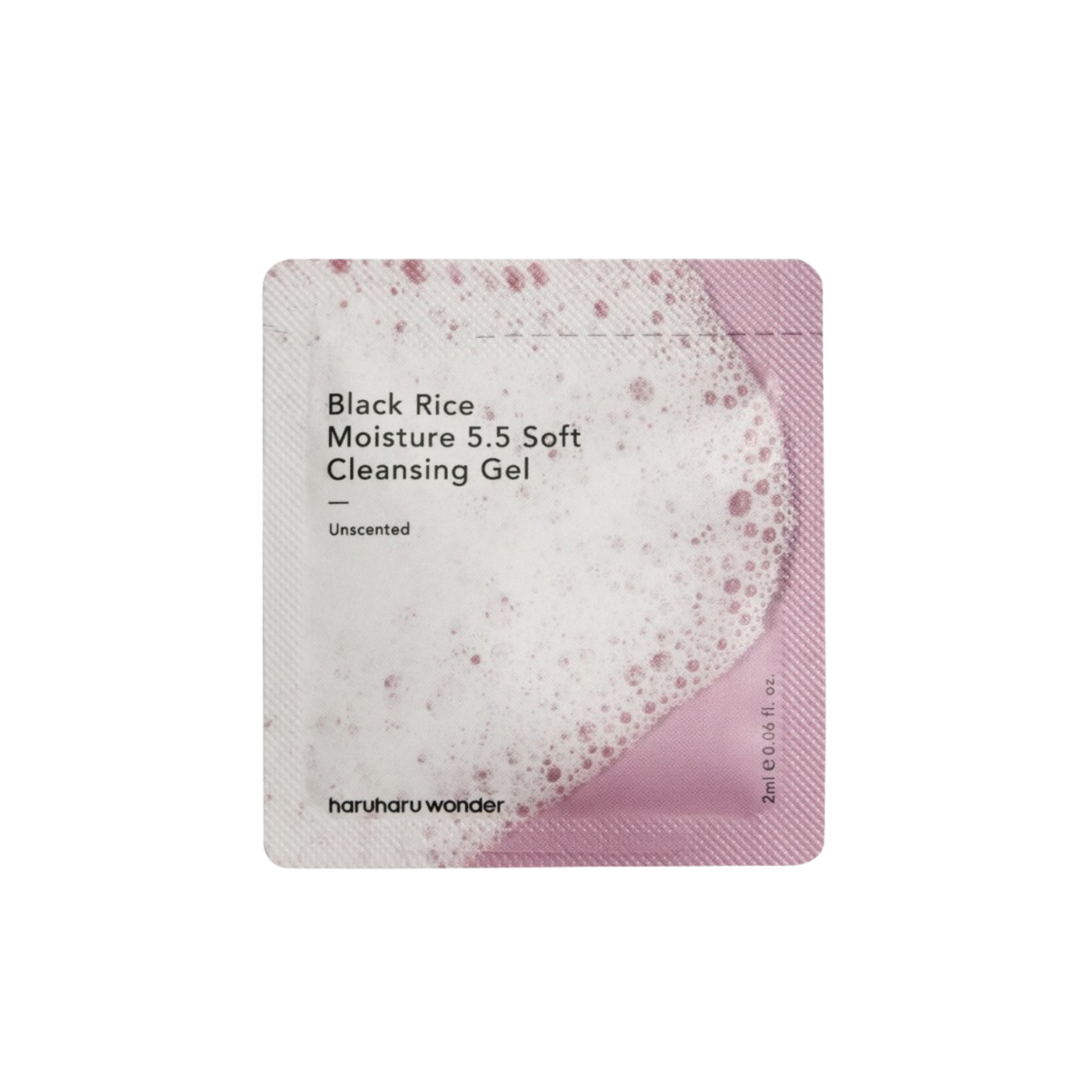 Švelnus valomasis veido gelis su juodųjų ryžių ekstraktu "Black Rice Moisture 5.5 Soft Cleansing Gel", 2 ml