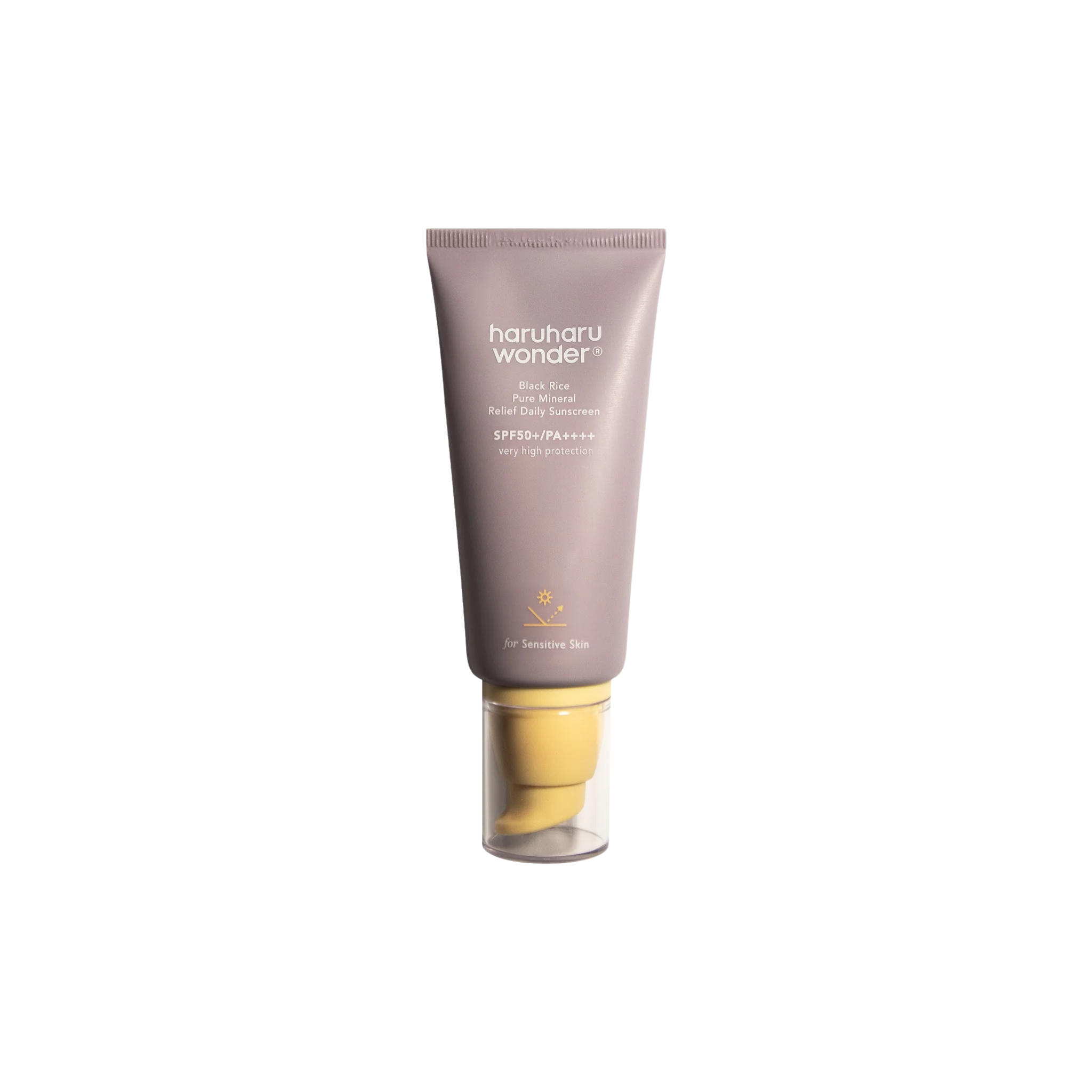 Apsauginis veido kremas nuo saulės "Black Rice Pure Mineral Relief Daily Sunscreen SPF50+ PA++++", 50 ml