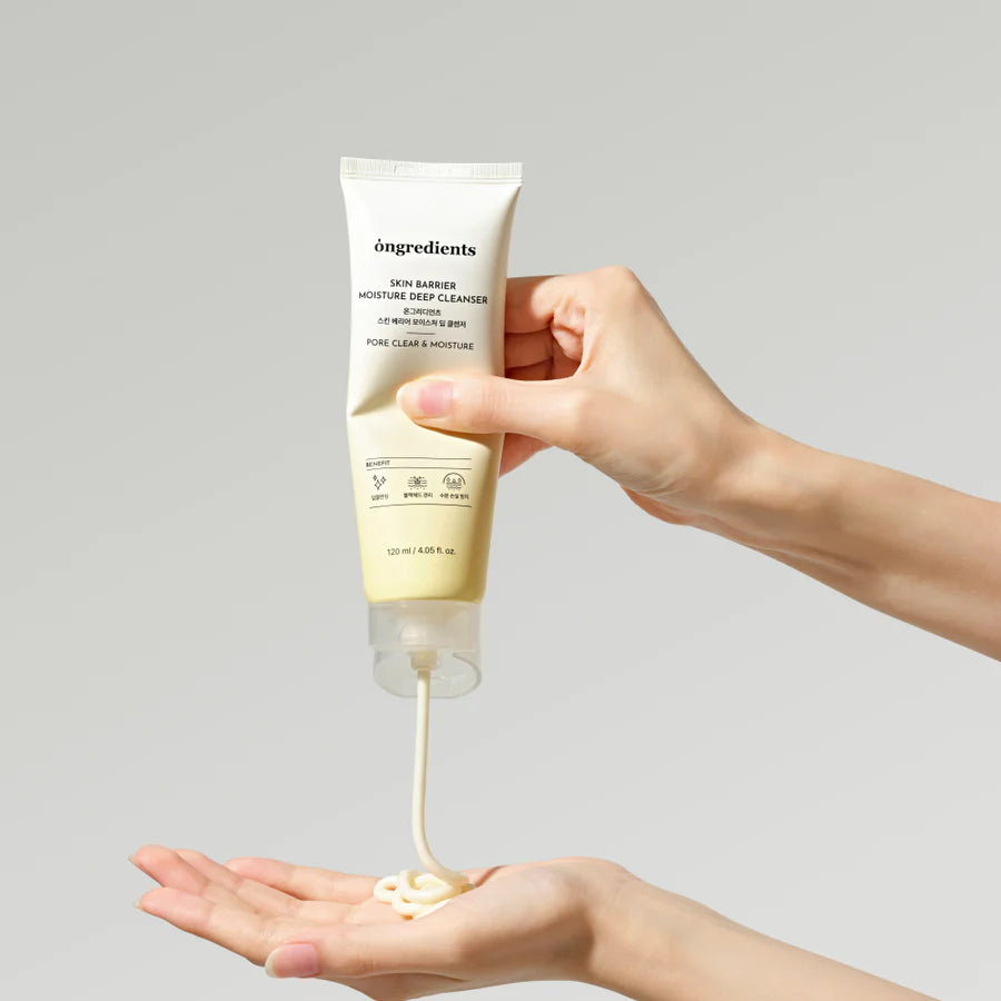 Drėkinantis ir odos barjerą stiprinantis veido prausiklis "Skin Barrier Moisture Deep Cleanser", 120 ml