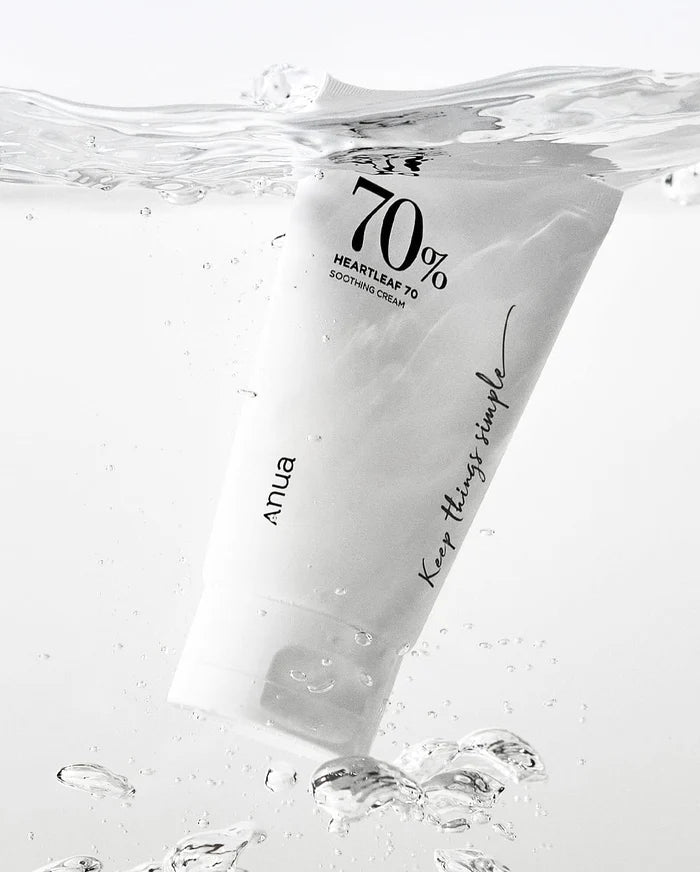 Raminamasis veido kremas "Heartleaf 70% Soothing Cream", 100 ml