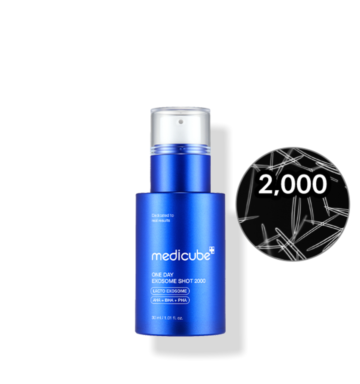 Poras sutraukiantis veido serumas su mikroadatėlėmis "One Day Exosome Shot Pore Ampoule 2000", 30 ml