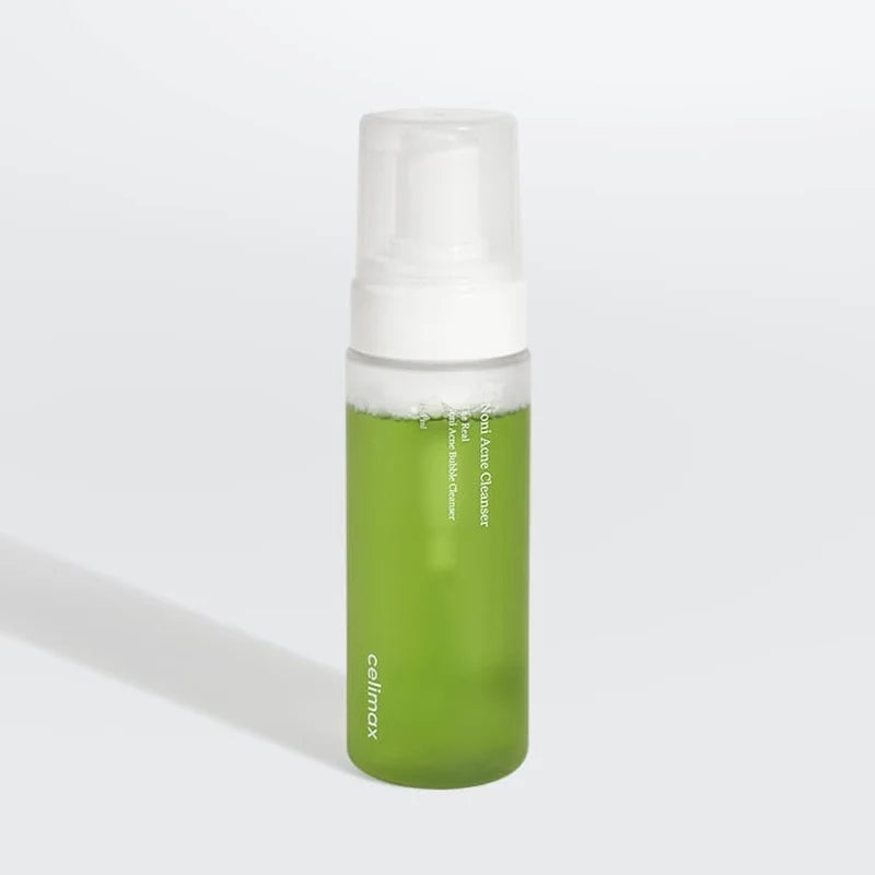 Švelnus rūgštinis veido prausiklis "The Real Noni Acne Bubble Cleanser", 155 ml