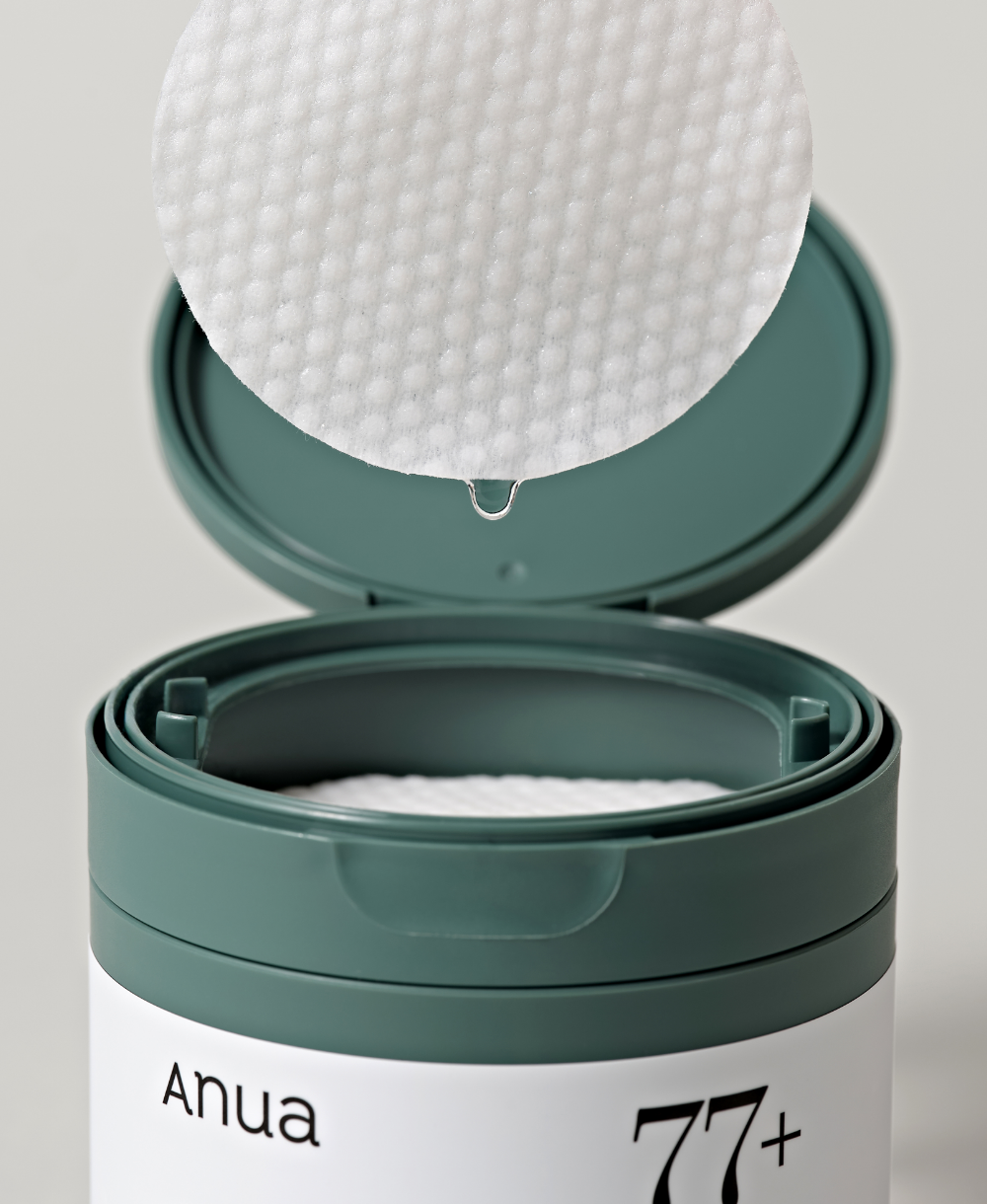 Veido toniko padeliai "Heartleaf 77 Clear Pad", 70 vnt.