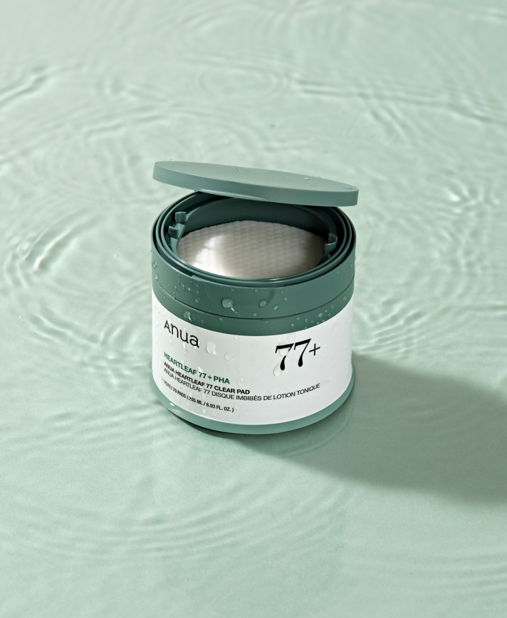 Veido toniko padeliai "Heartleaf 77 Clear Pad", 70 vnt.